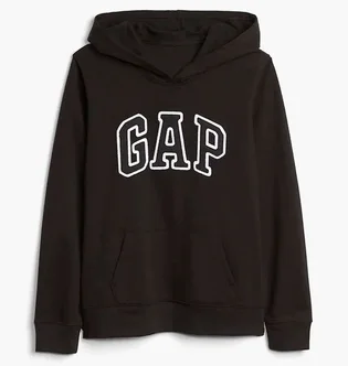 Худи женское Gap Logo Hoodie True Black 451202Trblck