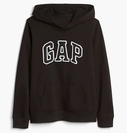 Худи женское Gap Logo Hoodie True Black 451202Trblck