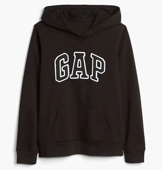 Худи женское Gap Logo Hoodie True Black 451202Trblck
