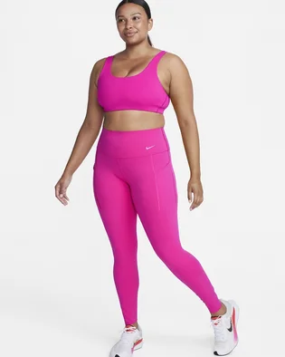 Легінси жіночі Nike Universa Medium-Support High-Waisted Full-Length Leggings With Pockets Pink DQ5996-615
