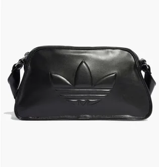 Сумка унисекс Adidas Originals Polyurethane Embossed Trefoil Shoulder Bag Black IT7380