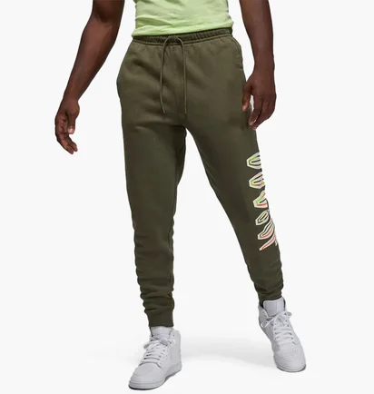 Штаны мужские Air Jordan M J Flt Mvp Fleece Pant Green Dv1603-325