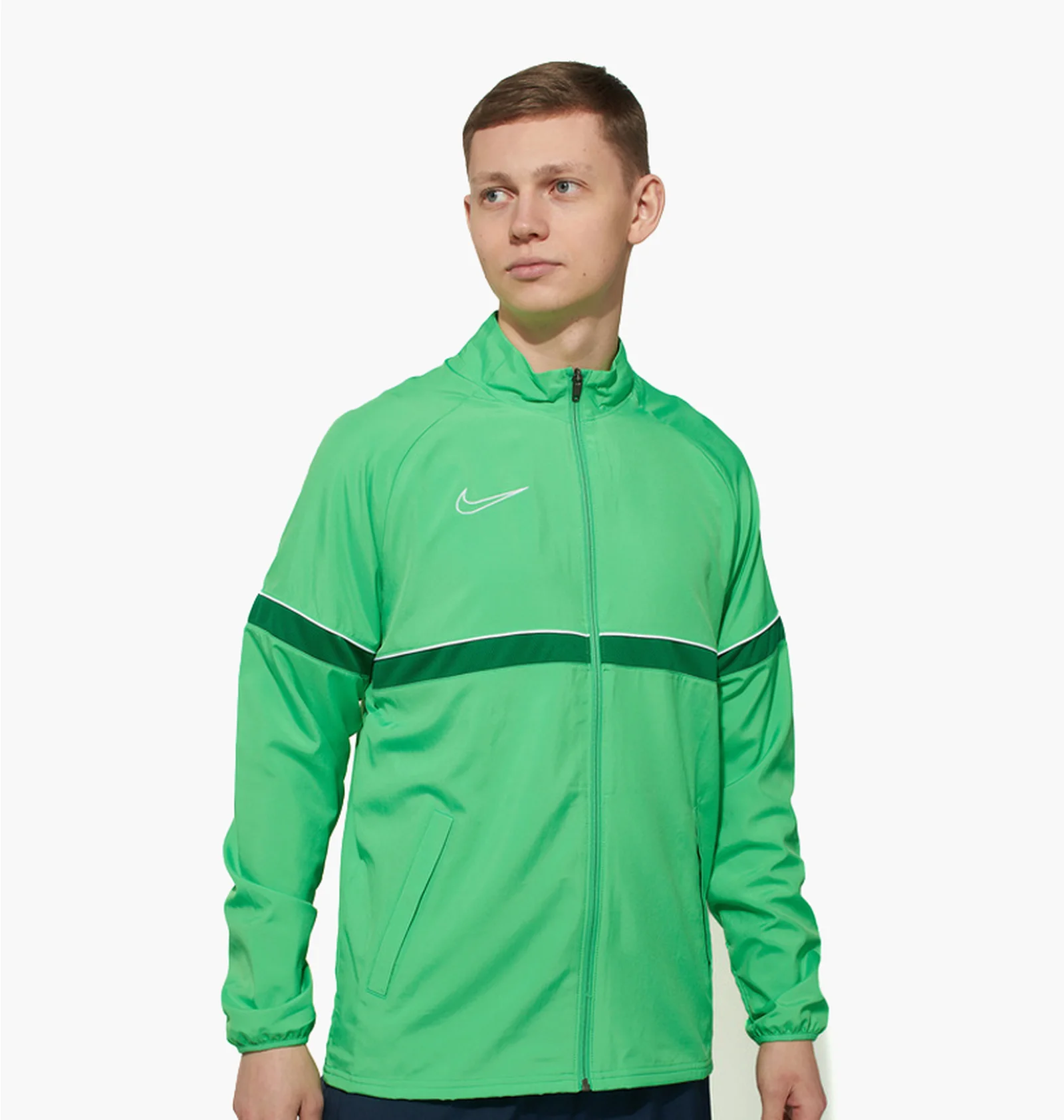 ᐉ Куртка мужская Nike Dri-Fit Academy 21 Fz Woven Green Cw6118