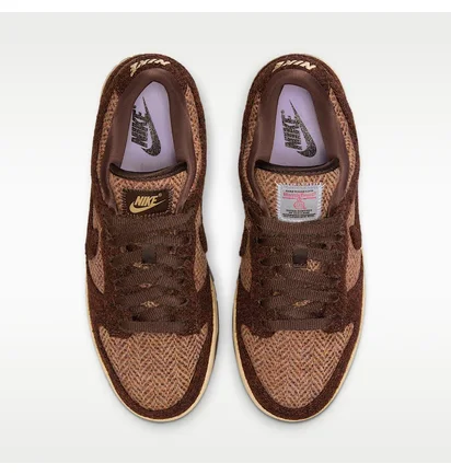 Кроссовки женские Nike Dunk Low X Harris Tweed® WomenS Shoes Brown IO0052-200