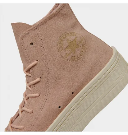 Кеди жіночі Converse All Star Modern Lift Mono Suede Platform Casual Shoes Beige A04663C