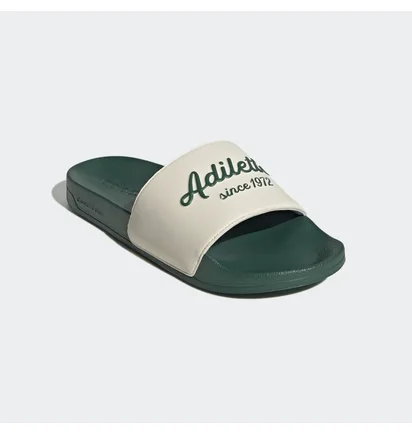 Тапочки унисекс Adidas Adilette Shower Slides Green/White Gw8749