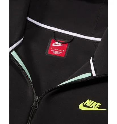 Толстовка мужская Nike Sportswear Tech Fleece Windrunner Black/Turquoise HF4432-349