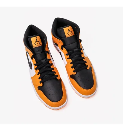 Кроссовки мужские Nike Air Jordan 1 Mid Yellow/White 554724-701