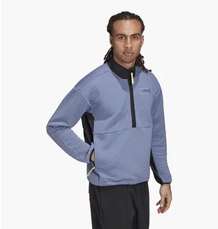 Кофта мужская Adidas Terrex Hike Half-Zip Fleece Light Blue GQ3684
