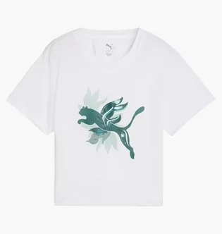 Футболка жіноча Puma Green Terrains Fashion Graphic White 528078-02