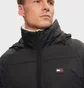 Куртка мужская Tommy Jeans Comfort Fit Hooded Zippered Coat Black DM0DM20003-BDS