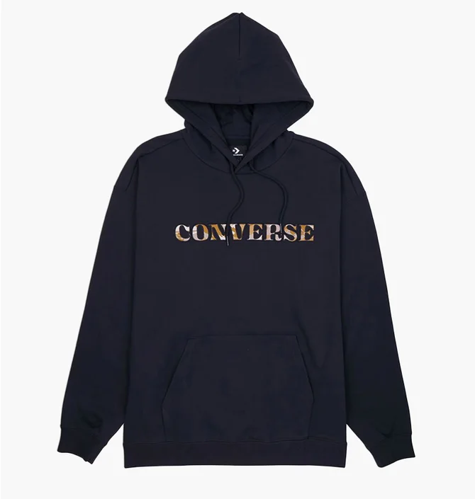 Худі чоловіче Converse Brush Stroke Camo Hoodie Black 10025994-001