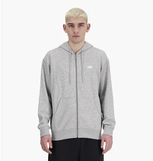 Толстовка мужская New Balance Sport Essentials Full Zip Grey MJ41502AG