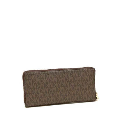 Гаманець жіночий Michael Kors Jet Set Travel Monogram Continental Leather Wallet Brown 35F8GTVT3B-BROWN-66204