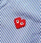 Сорочка чоловіча Comme des Garcons Invader Heart Striped Shirt Light Blue P1B024