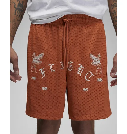 Шорты унисекс Air Jordan Artist Series By Umar Rashid Mesh Shorts Orange DX9720-812
