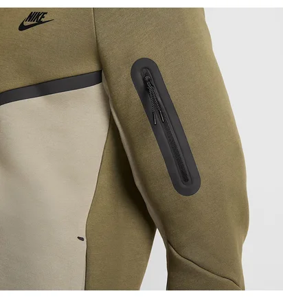 Толстовка мужская Nike Tch Flc Fz Wr Hoodie 2025 Beige/Olive HV0949-222