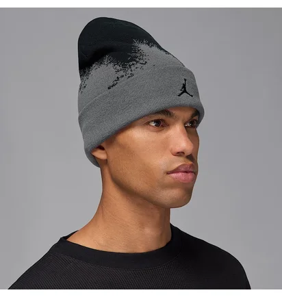 Шапка унисекс Air Jordan Peak Beanie Grey/Black HV1077-068