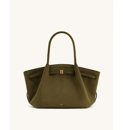 Сумка жіноча JW PEI Hana Medium Faux Suede Tote Bag Olive BB2024BG92786JWP