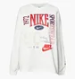 Світшот жіночий Nike WomenS Oversized Crew-Neck French Terry White HF9491-133