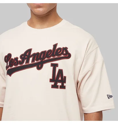 Футболка чоловіча NEW ERA Rib Infill Os La Dodgers Beige 60564879