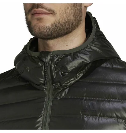 Пуховик мужской Adidas Varilite Hooded Down Jacket Green GE7789