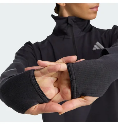 Кофта жіноча Adidas Adi365 Running Climawarm+ Half-Zip Black JP3842