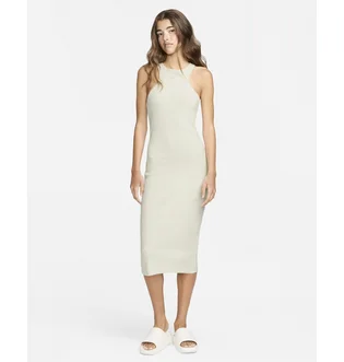 Плаття жіноче Nike Sportswear Chill Knit Slim Sleeveless Ribbed Midi Dress Beige FN3679-104