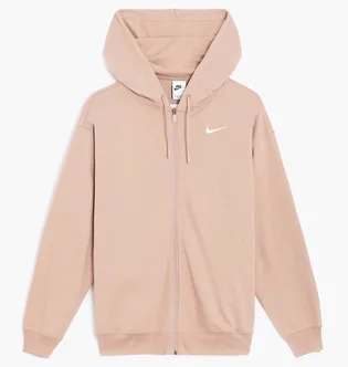 Толстовка жіноча Nike W Nsw Jrsy Os Fz Hoodie Beige DM6415-272
