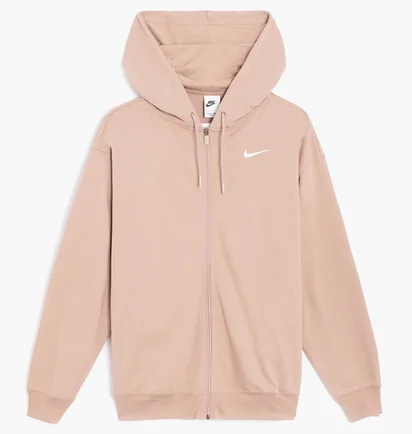 Толстовка женская Nike W Nsw Jrsy Os Fz Hoodie Beige DM6415-272