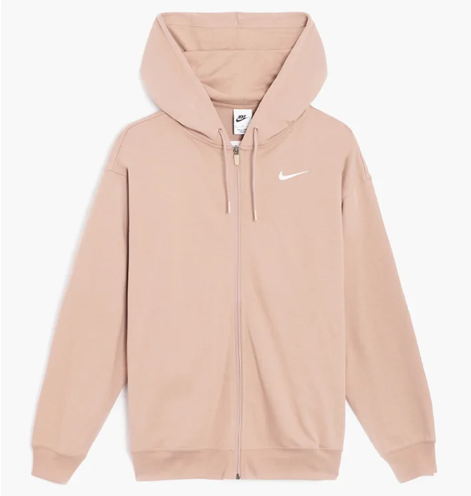 Толстовка женская Nike W Nsw Jrsy Os Fz Hoodie Beige DM6415-272