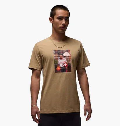 Футболка мужская Air Jordan Brand Photo Ss Crew Brown HJ2354-257