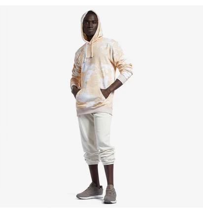 Худи мужское Reebok Aop Graphic Hoodie Beige H54422