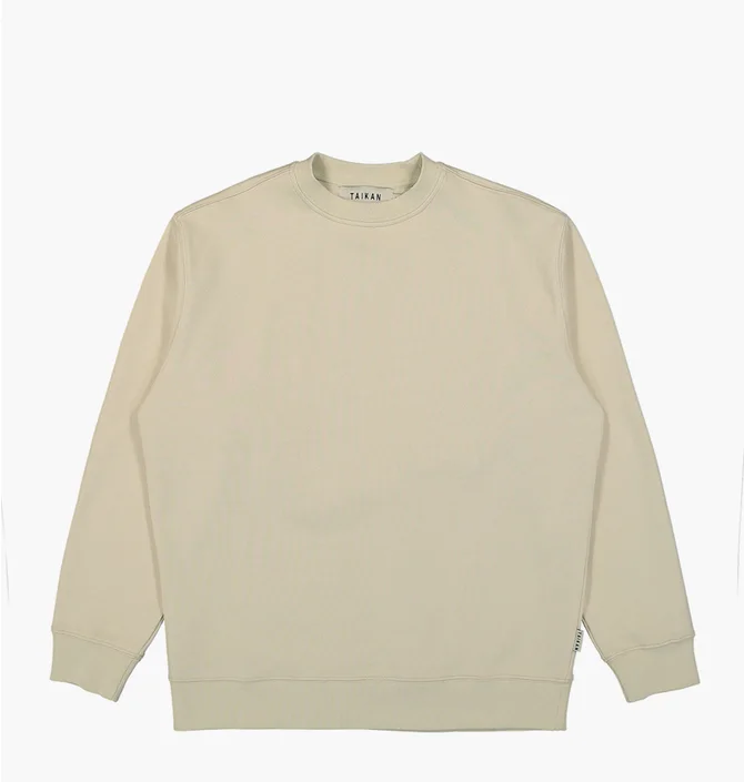 Свитшот мужской Taikan Everything Plain Crew Beige 1306001.CRM