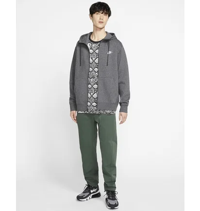 Толстовка чоловіча Nike M Nsw Club Hoodie Fz Bb Grey BV2645-071