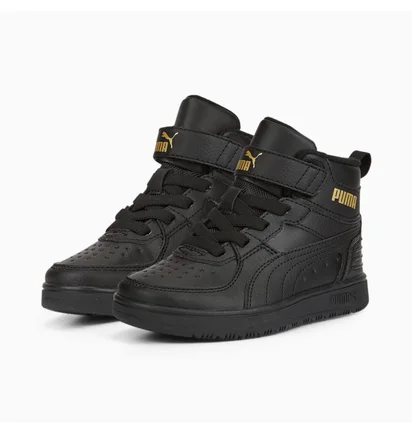 Ботинки детские Puma Rebound Rugged V Sneakers Kids 34.5 Black 388244-01