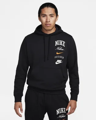 Худи мужское Nike Club Fleece Black FN2634-010