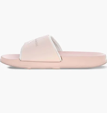 Тапочки женские Calvin Klein Logo Sliders Beige YW0YW00585TLL