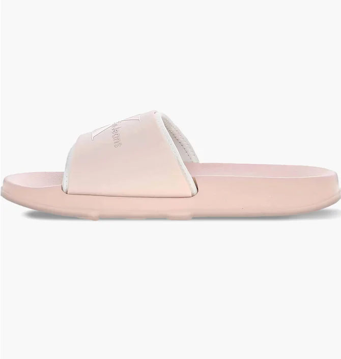 Тапочки женские Calvin Klein Logo Sliders Beige YW0YW00585TLL