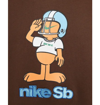 Худи унисекс Nike Sb Fleece Skate Pullover Hoodie Brown FN0547-259