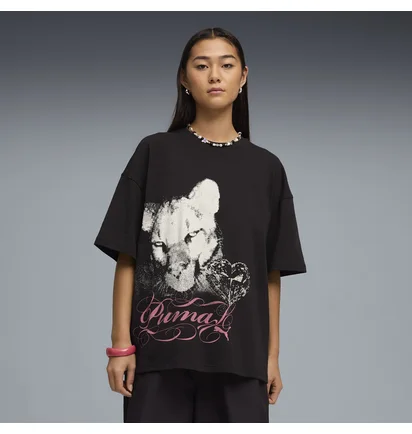 Футболка жіноча Puma Street Glam Oversized Black 637069-01