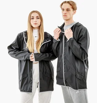 Ветровка унисекс Rains Jackets Black 1201-BLACKREFLECTIVE