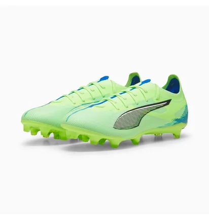 Бутсы унисекс Puma Ultra 5 Match Fg/Ag Green 107687-03