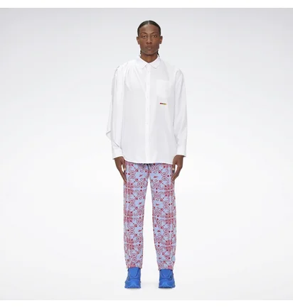 Рубашка унисекс Reebok Pyer Moss Draped Button-Down Shirt White He8136