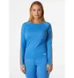 Термобелье женское Helly Hansen Lifa Active Stripe Crew Light Blue 49413-554