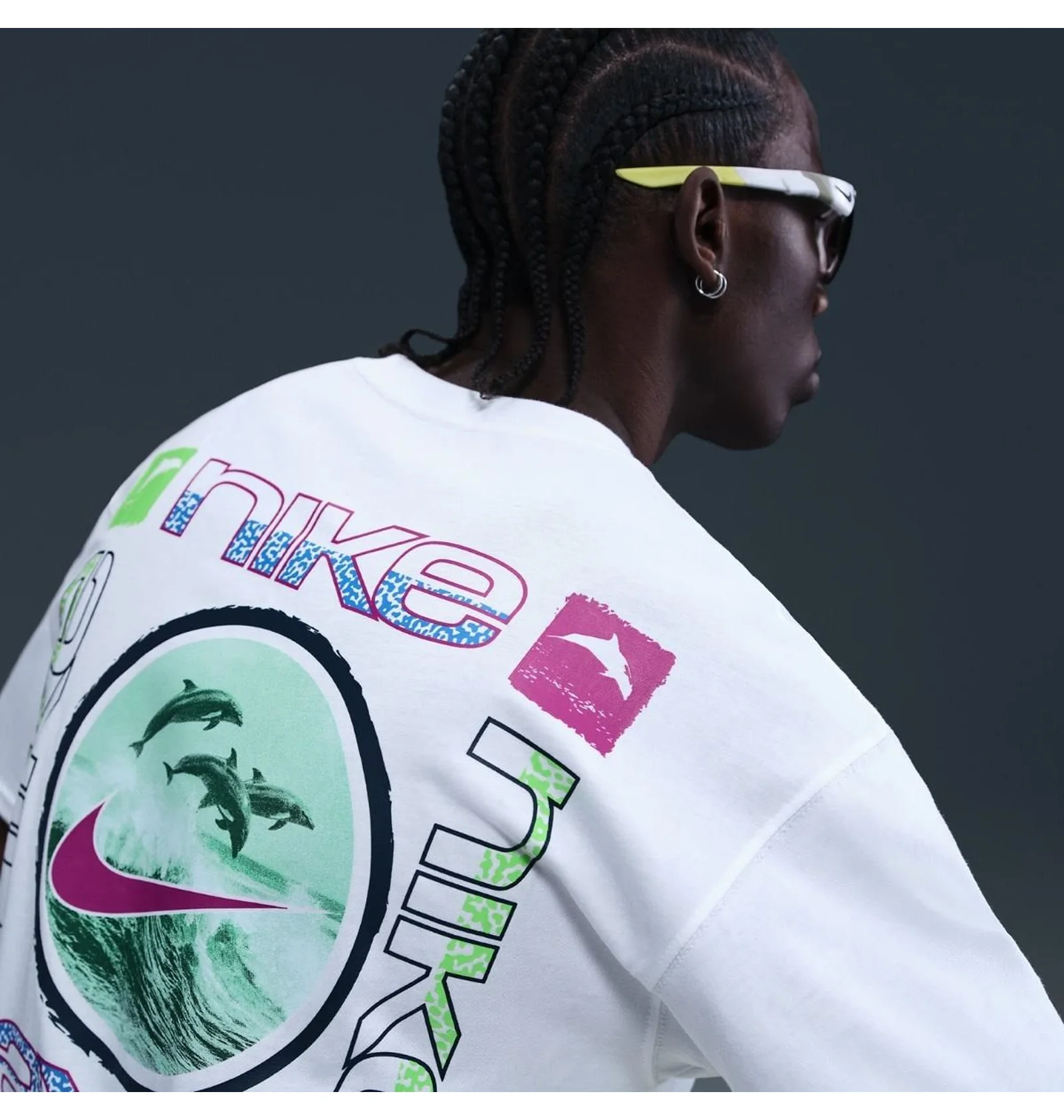 ピュレットラブ　90本 ᐉ Футболка мужская Nike U Nsw Tee M90 Oc Brandrif Lbr White