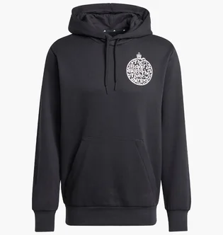 Худи мужское Adidas Holiday Metallic Graphic Black JM6432