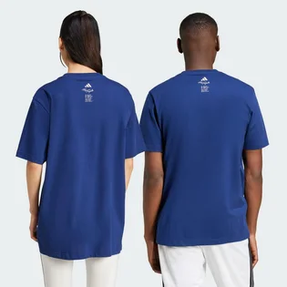 Футболка унисекс Adidas Lounge Drink Graphic Blue JJ4014