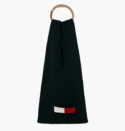 Шарф Tommy Helfiger Big Flag Black AM0AM04040