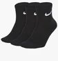 Шкарпетки унісекс Nike U Nk Everyday Ltwt Ankle (3 пари, неутеплені) Black SX7677-010